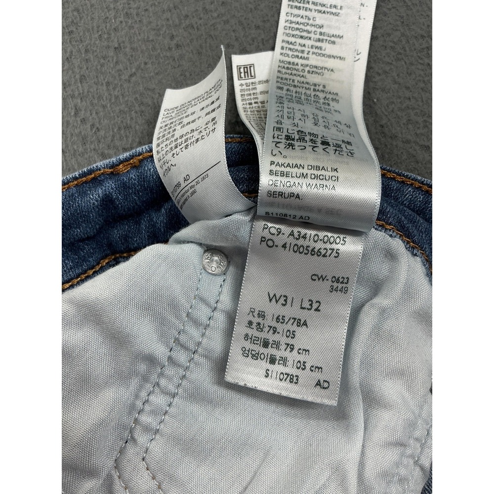 Levi's 726 Flare Jeans Womens 31 Blue Medium Wash High Rise Stretch Denim - Picture 9 of 11